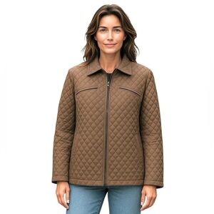 Utex Design Women’s Taupe Size Medium Quilted Jacket
